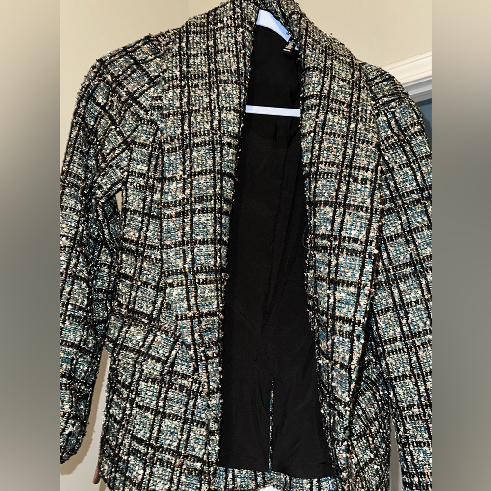 NWT Aqua Tweed Blazer